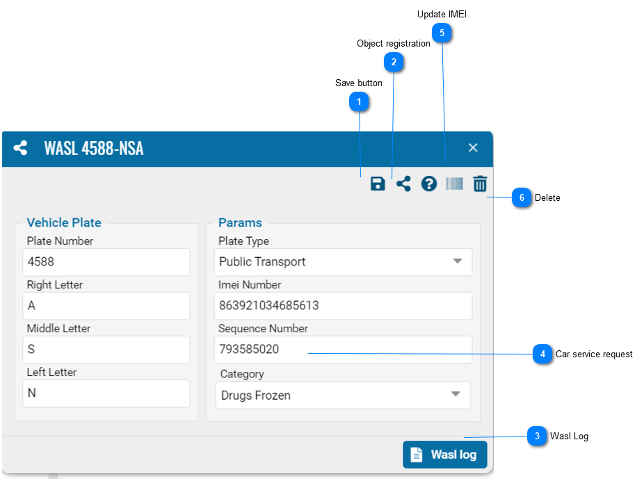 Registration of vehicles
