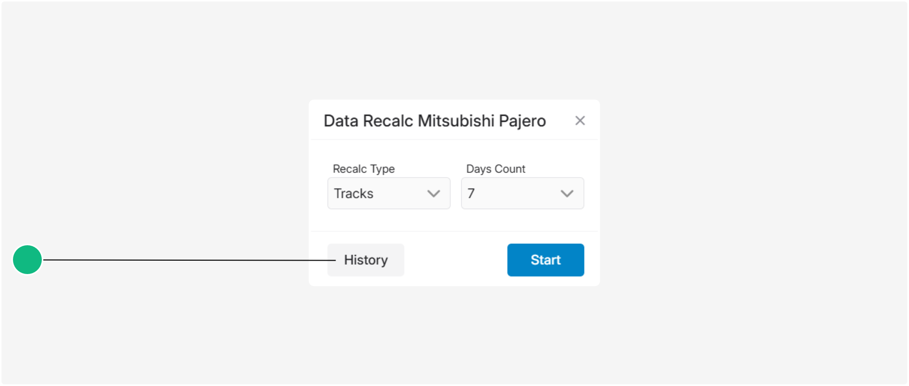 Data recalculation