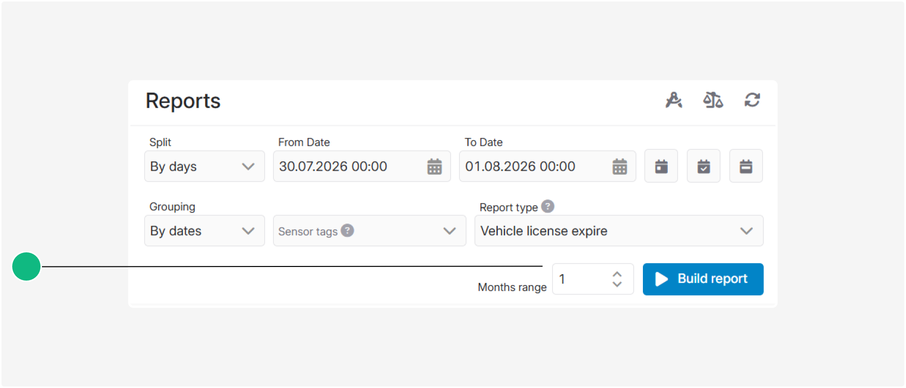 Vehicle license expire